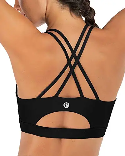 RUNNING GIRL Strappy Back Workout Sports Bra
