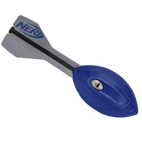 Nerf Vortex Aero Howler Foam Football in blue with aerodynamic fins