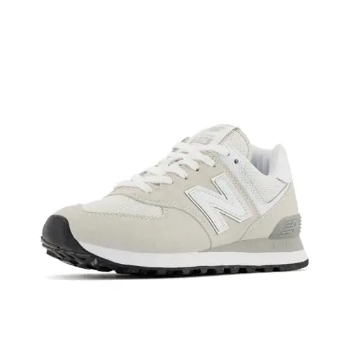 New Balance women's 574 core sneaker in nimbus cloud and white