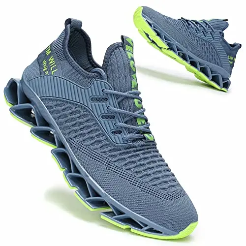 Vooncosir running sneakers in blackish green color