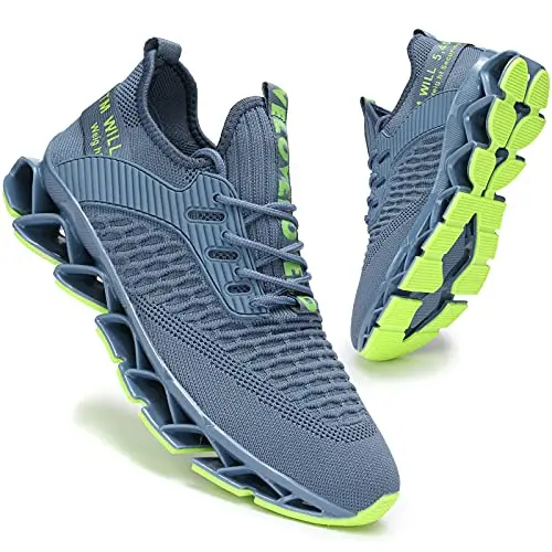 Men's blade running shoes in turquoise