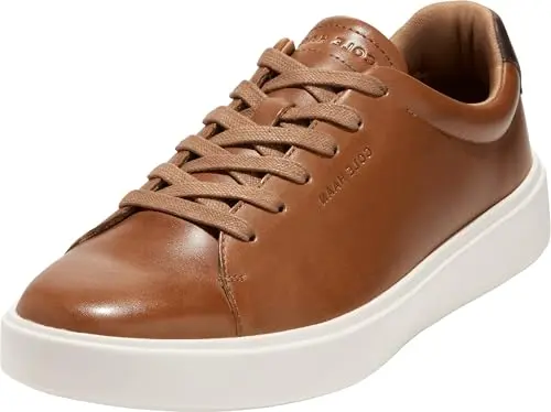 Cole Haan Grand Crosscourt Traveler leather sneakers in British Tan