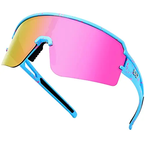 AVV polarized sports sunglasses with memory nose pad