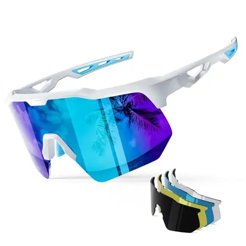 HAAYOT sports sunglasses with multiple interchangeable lenses