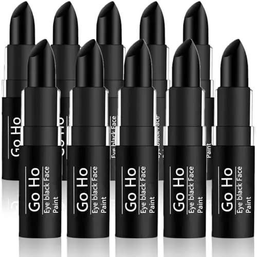 Go Ho 10-pack eye black face paint sticks for baseball teams