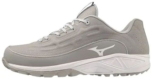 Mizuno Ambition 3 BB Low AS Baseball Cleats in grey and white