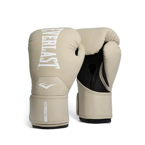 Everlast Elite 2 women's boxing gloves in tan color