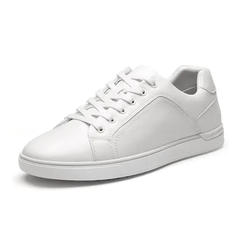 Bruno Marc men's casual dress sneakers in white