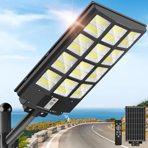 OKPRO solar powered outdoor light for basketball court illumination