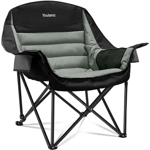 Youtanic oversized camping chair in black