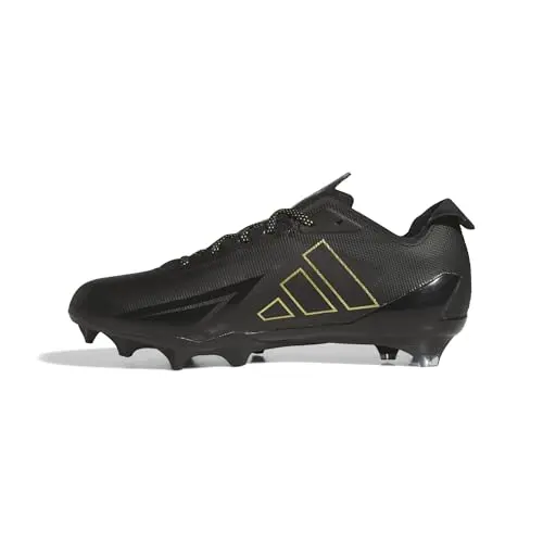 Adidas Adizero Electric football cleats in black and gold