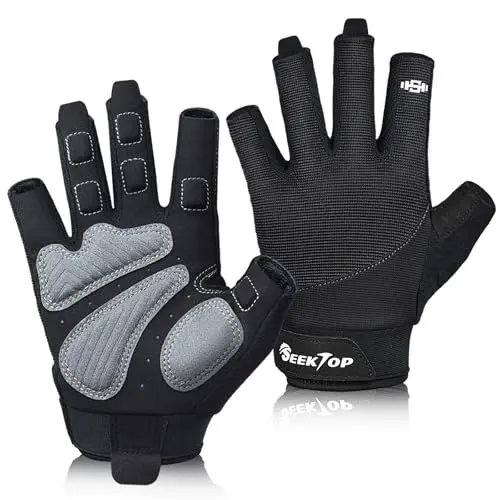 Seektop workout gloves with extended thumb design