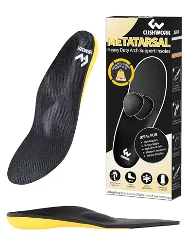 Cushwork metatarsalgia insoles for ball of foot pain relief