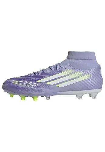adidas Women's F50 Sparkfusion soccer cleats in Violet Tone/Lucid Lemon/Purple Rush